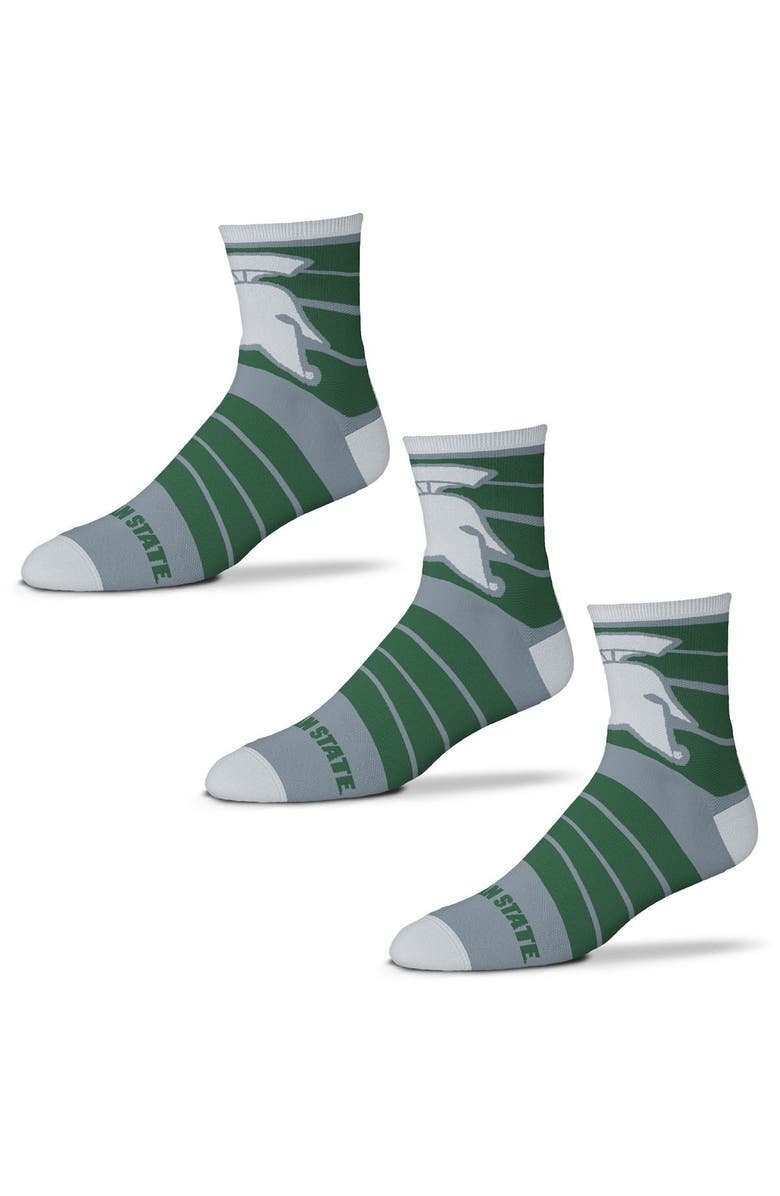 FOR BARE FEET Men's For Bare Feet Michigan State Spartans Three-Pack ...