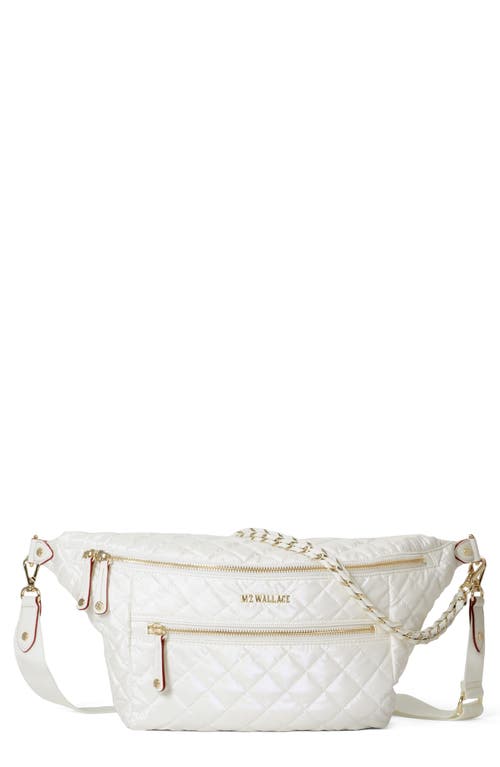 Crosby Convertible Sling Bag in Pearl Metallic