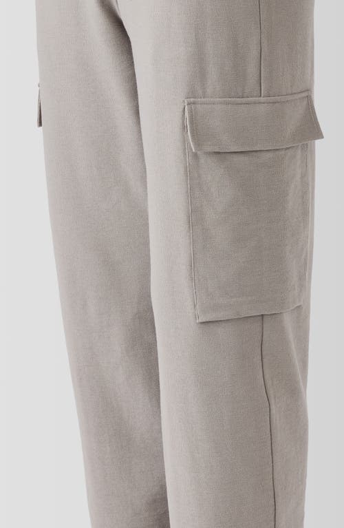 Shop Eileen Fisher Ankle Lantern Cargo Pants In Dove