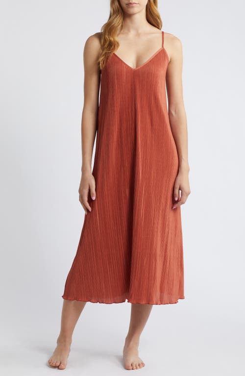 Open Edit Plissé Chemise at Nordstrom,