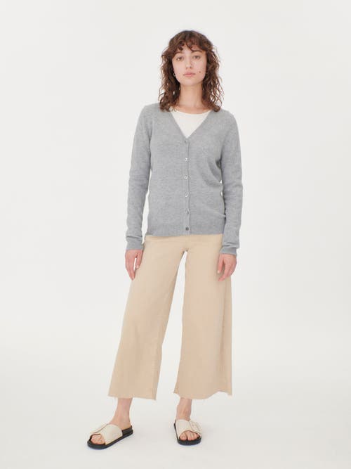Gobi Cashmere V-neck Cardigan In Vapor Blue