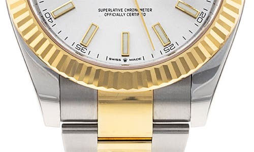 Shop Watchfinder & Co. Rolex  Datejust Automatic Bracelet Watch, 41mm In Silver