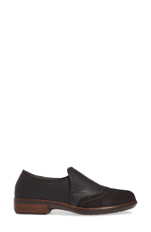 Naot Angin Loafer In Black/coal Leather