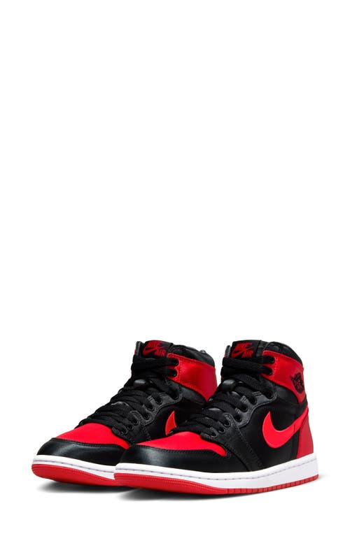 Shop Jordan Air  1 Retro High Top Sneaker In Black/university Red/white