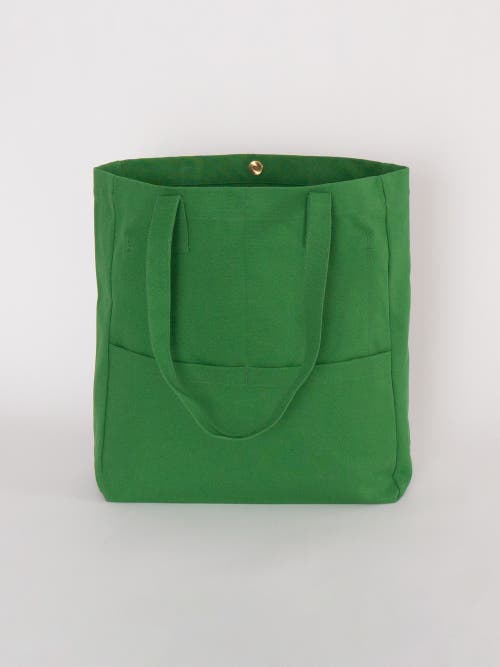 Terra Thread Organic Cotton Canvas Work Tote Bag In Moss Green