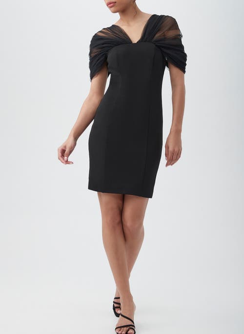 trina turk dress black Trina Turk Silk Sheath Dress Womens Size 10 Black Classic Elegant Party