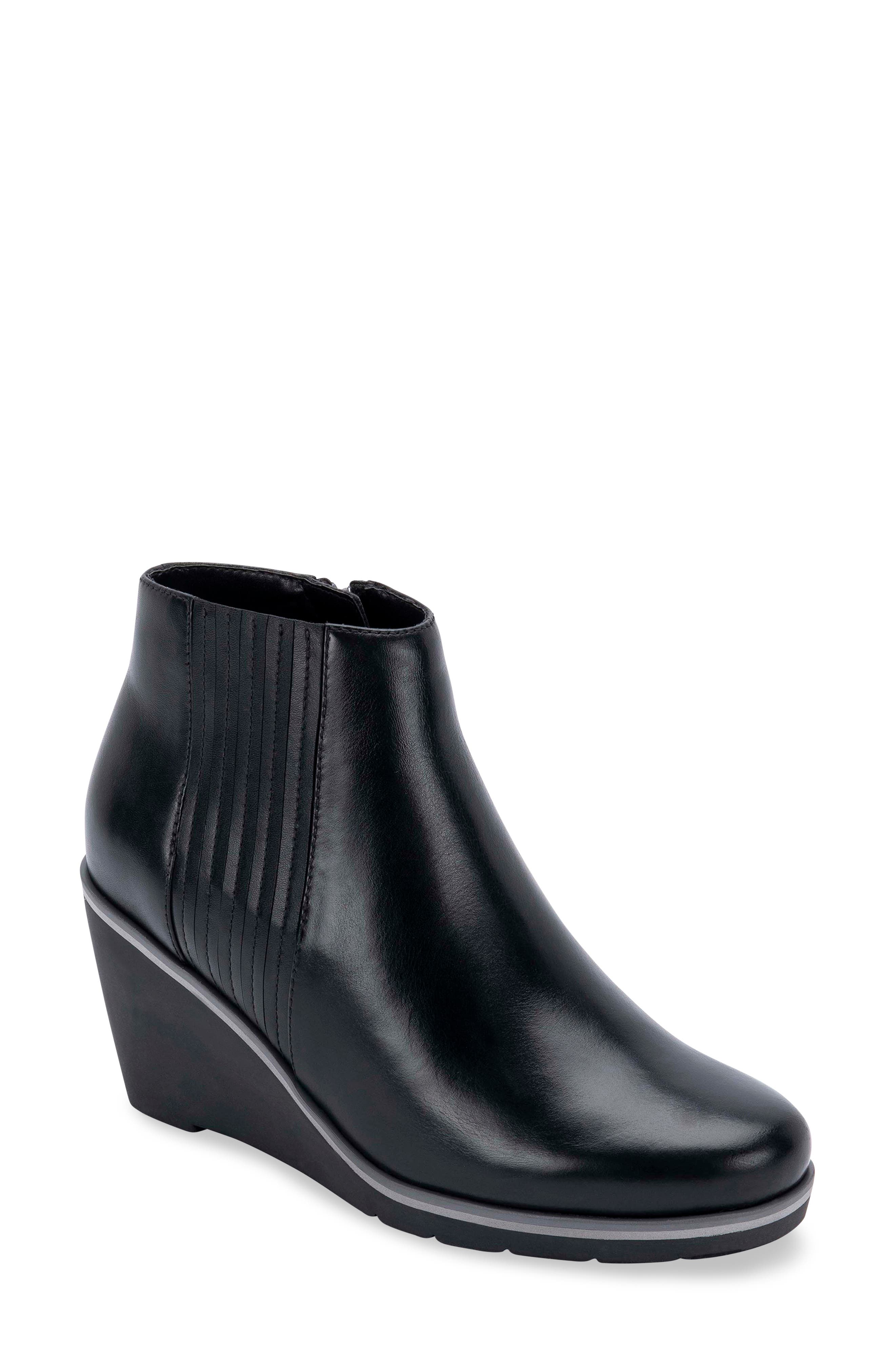 irving waterproof wedge bootie