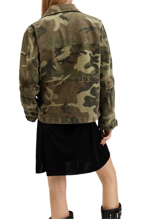 Shop Allsaints Elm Camouflage Jacket In Camo Green