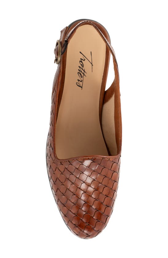 Trotters Lea Slingback Flat In Brown