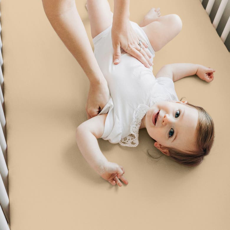 Shop Keababies Isla Fitted Crib Sheets In Rust