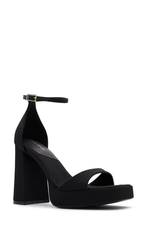 ALDO Montag Platform Sandal in Black at Nordstrom, Size 8