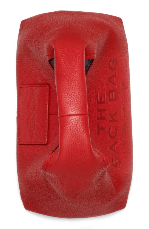 Shop Marc Jacobs The Mini Leather Sack Bag In True Red