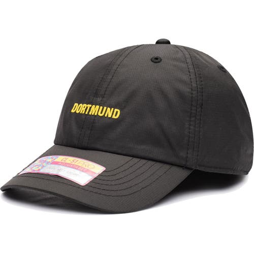 FAN INK Men's Black Borussia Dortmund Stadium Adjustable Hat