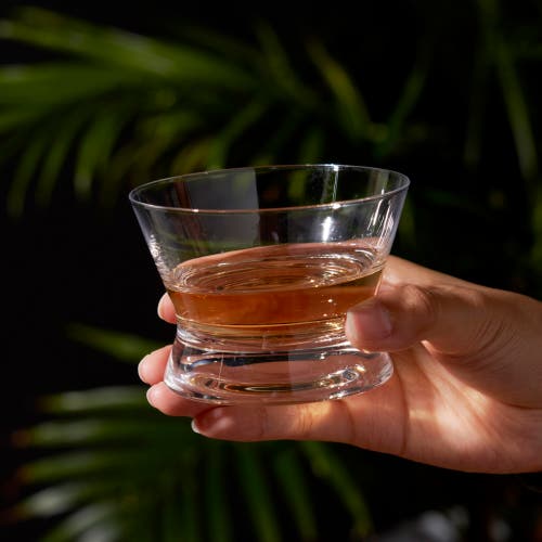 Viski Raye Crystal Tequila Tasting Glasses Set Of 2 In Clear