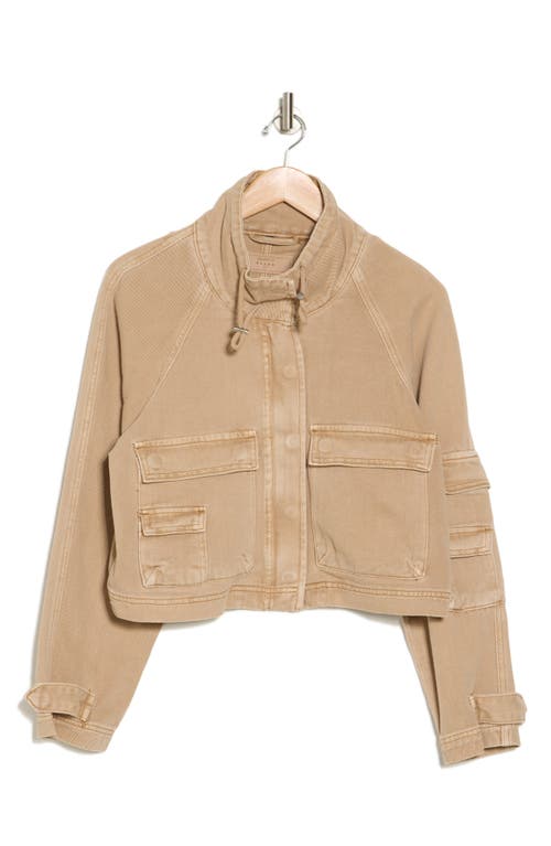 BLANKNYC BLANKNYC ACID WASH COTTON TWILL JACKET 