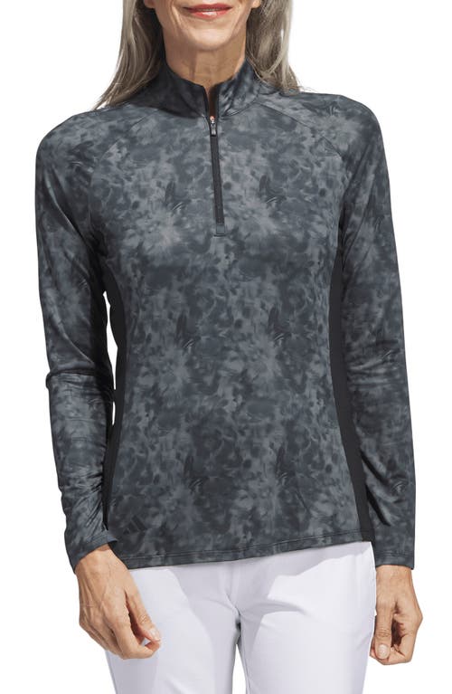 Essentials Half Zip Golf Shirt in Grey Black