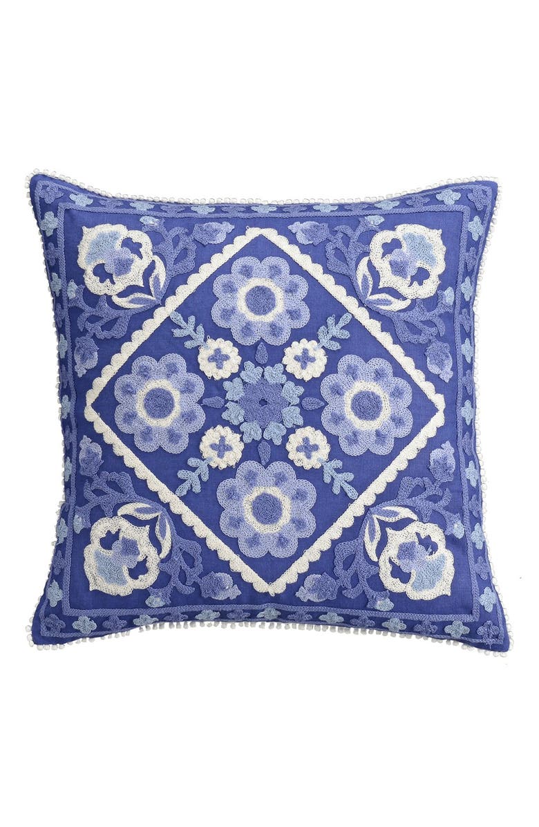 cupcakes & cashmere Blue Frame Pillow | Nordstrom