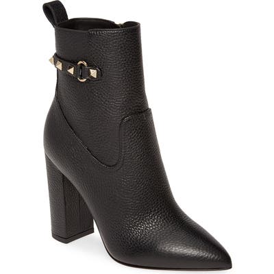 Valentino Garavani Rockstud Pointy Toe Bootie, Black