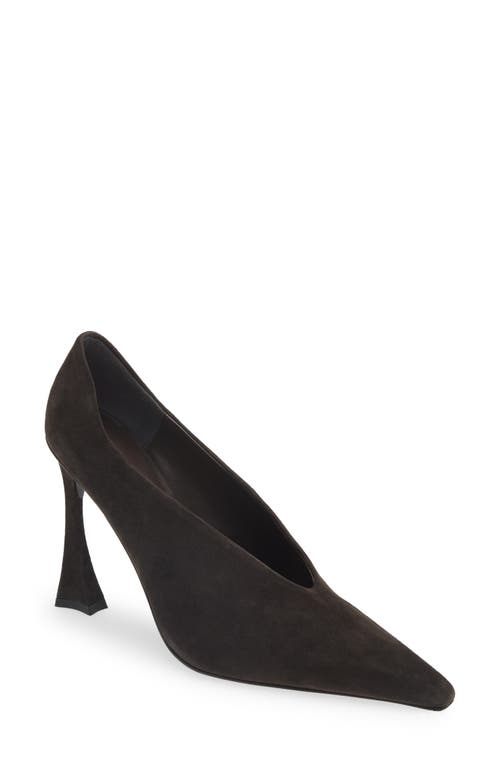 Shop Jeffrey Campbell Hints High Heel Pump In Brown Suede