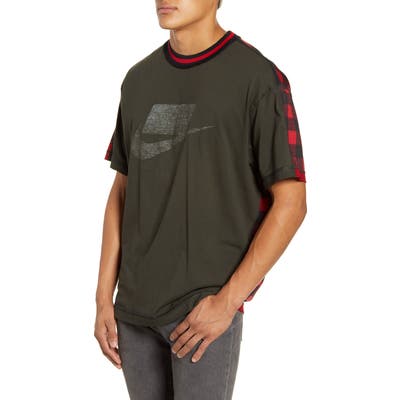 Nike Cotton & Mesh Crewneck T-Shirt