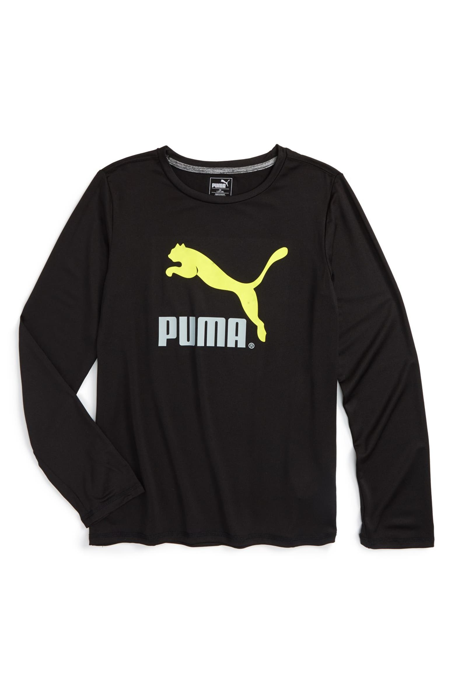 PUMA 'No. 1 Logo' Long Sleeve dryCELL T-Shirt (Little Boys) | Nordstrom