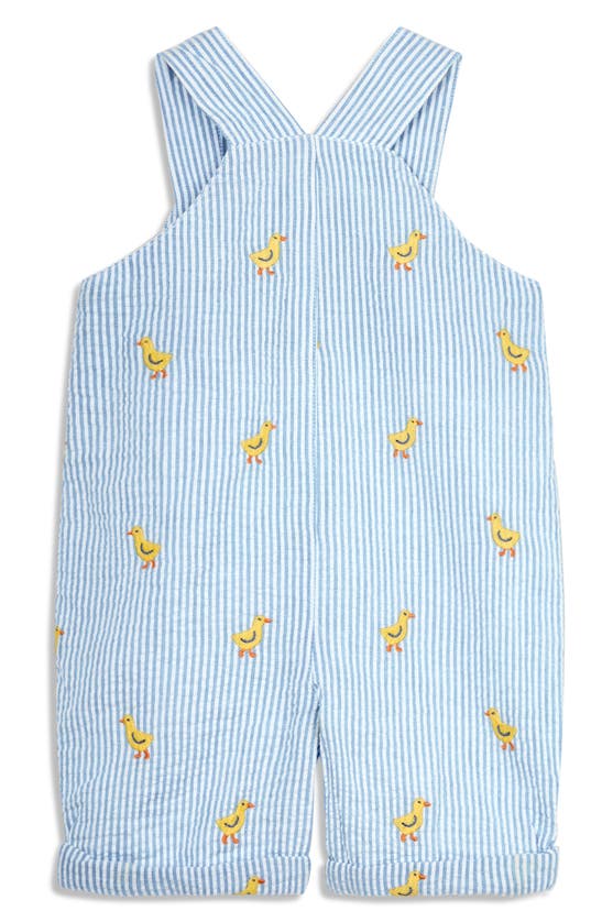 Shop Jojo Maman Bébé Chicks Embroidered Bodysuit & Overalls Set In Blue