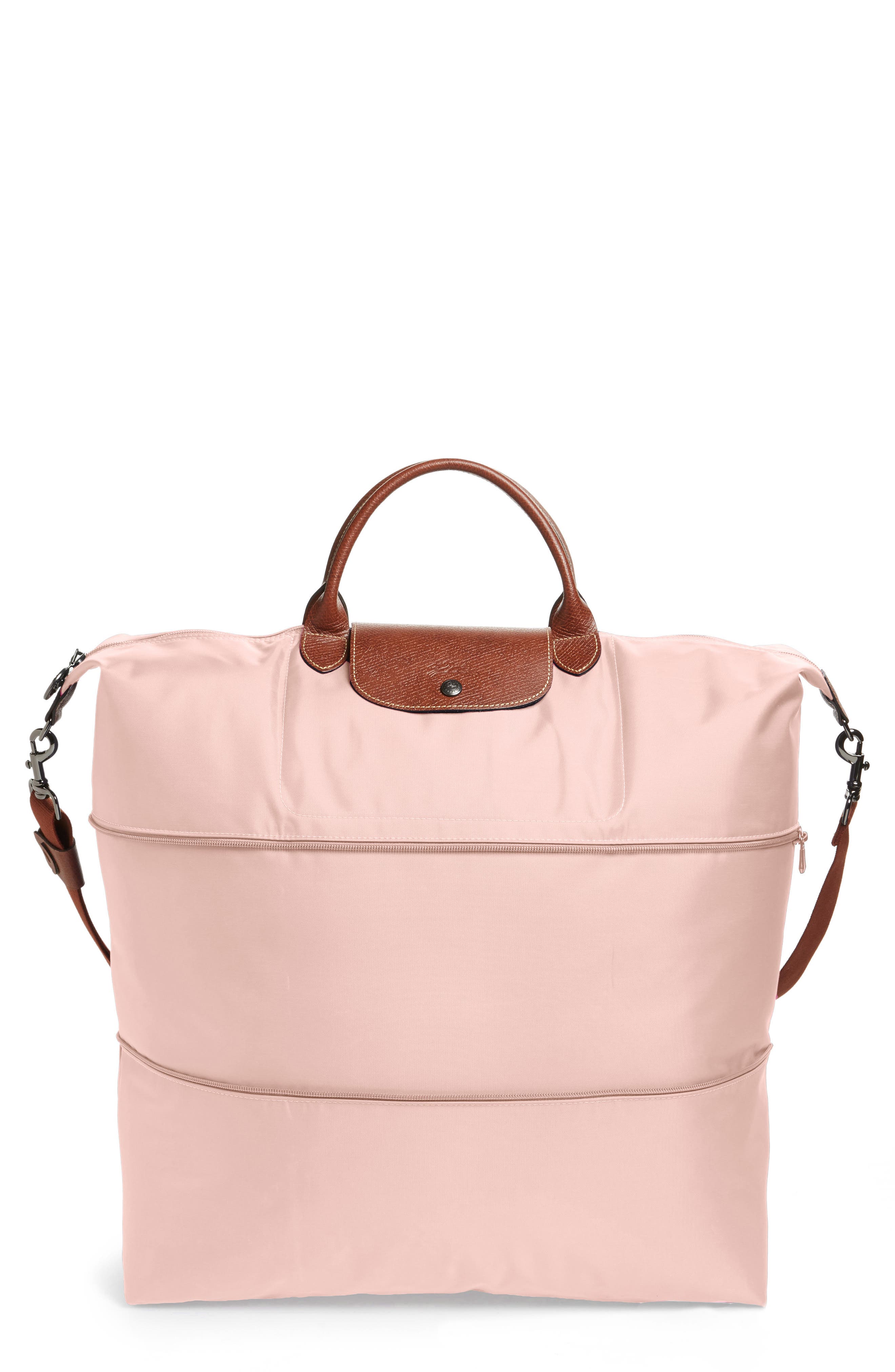 Longchamp Le Pliage Expandable Travel Duffel Tote Building