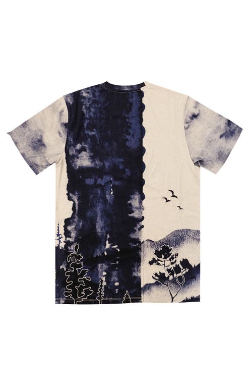 Shop Prps Nana Tie Dye Graphic T-shirt In Oatmeal