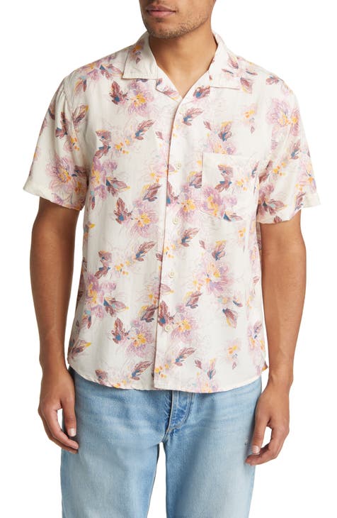 Novella Floral Short Sleeve Button-Up Shirt