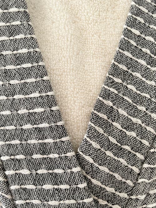 Anaya Cozy Turkish Cotton Robe In Grey