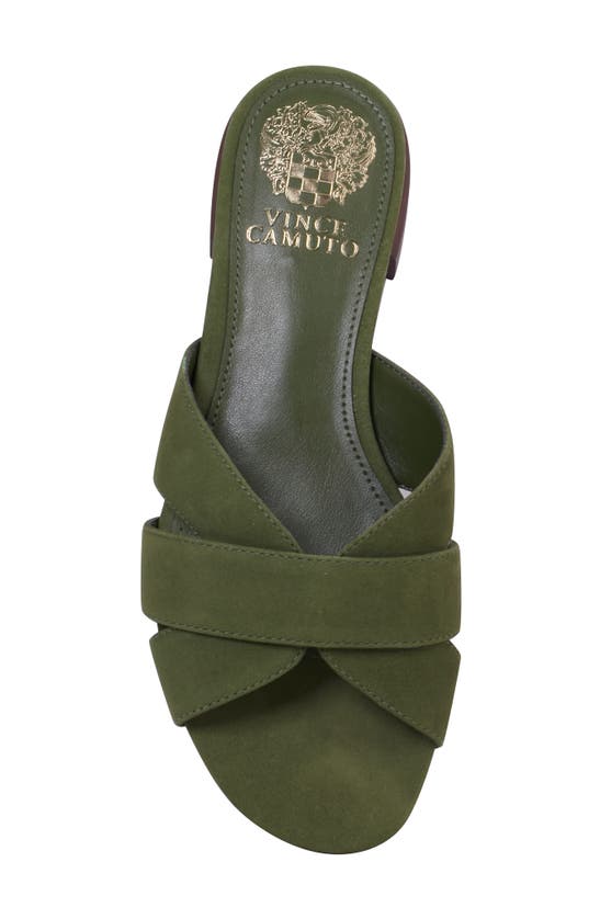 Shop Vince Camuto Maydree Slide Sandal In Lush Olive