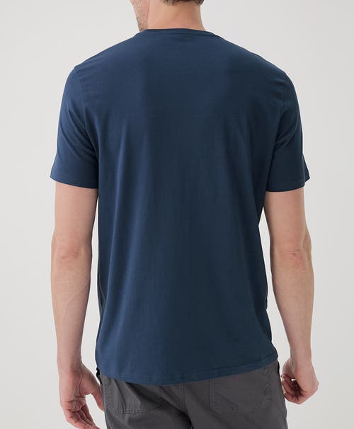 Shop Pact Organic Softspun V-neck Tee In French Navy