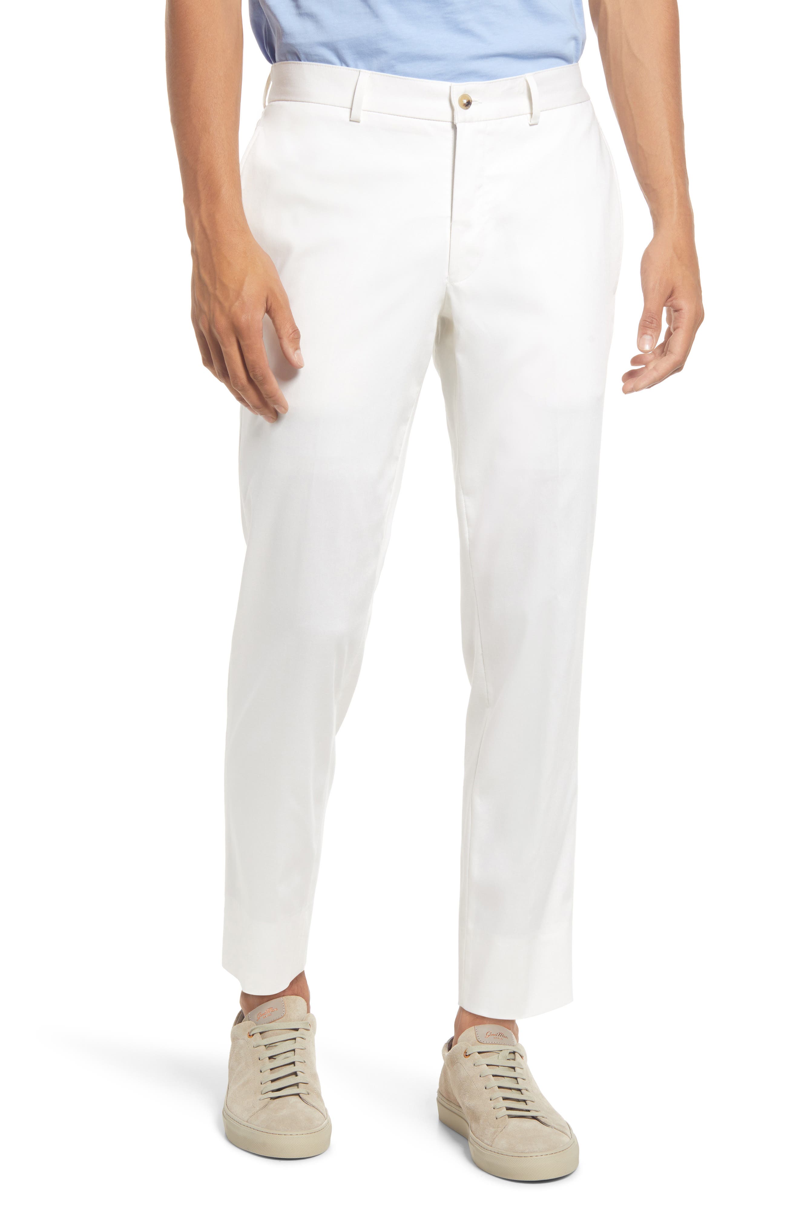 skinny white chino pants