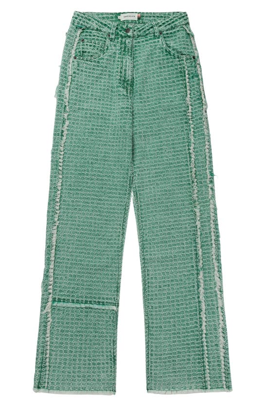 Shop Honor The Gift Embossed Jeans In Teal