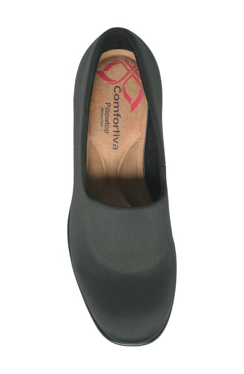 Comfortiva Dana Platform Wedge Slip-on In Black