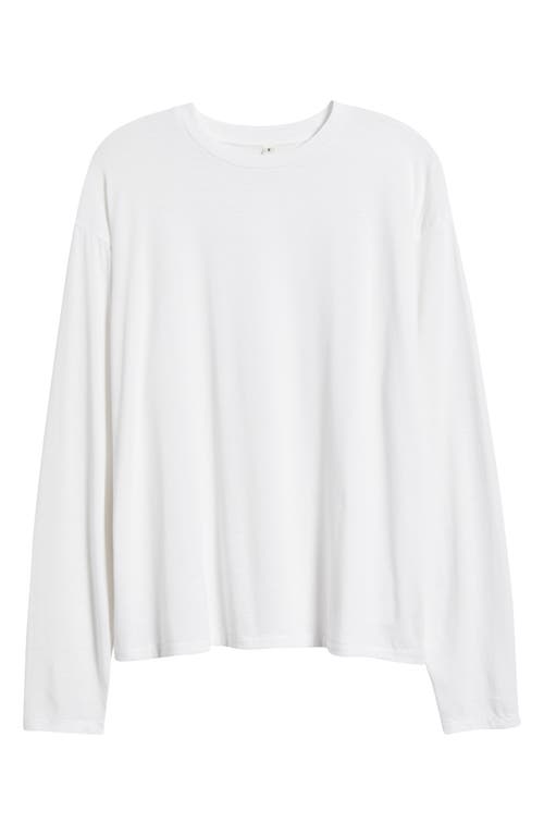 Shop Elwood Burnout Long Sleeve T-shirt In Bright White