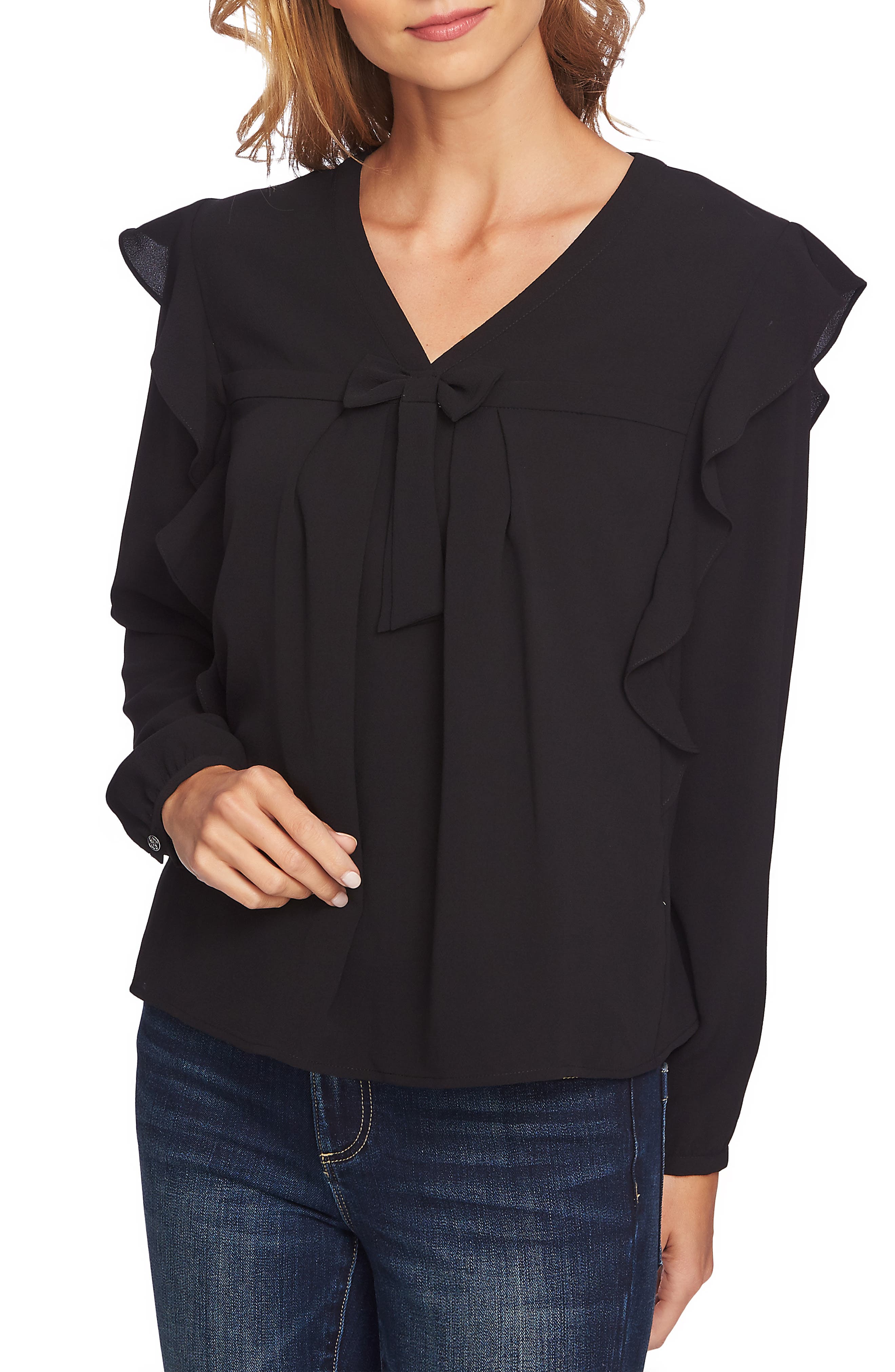 time and tru ruffle sleeve top