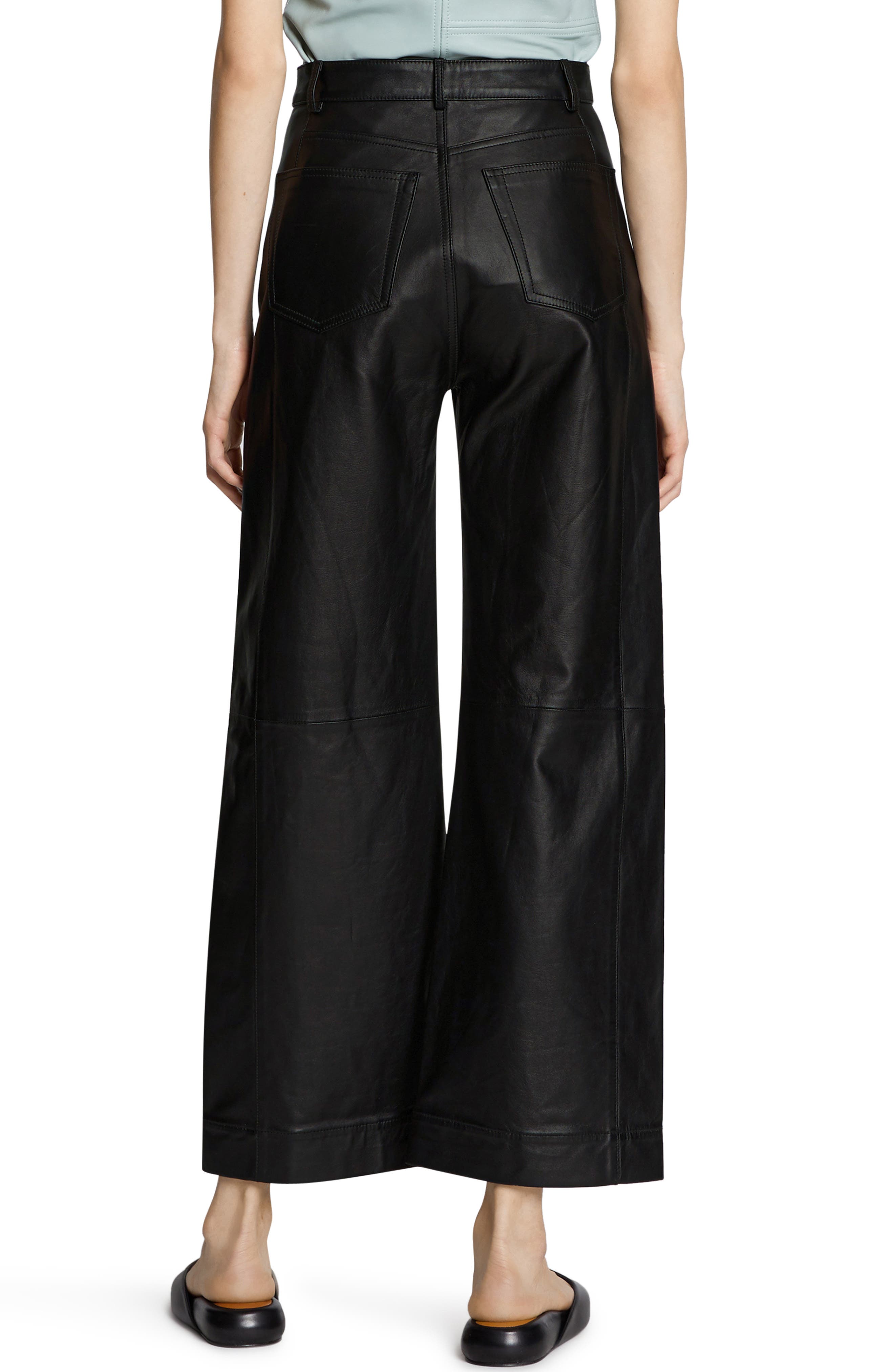 culottes leather pants
