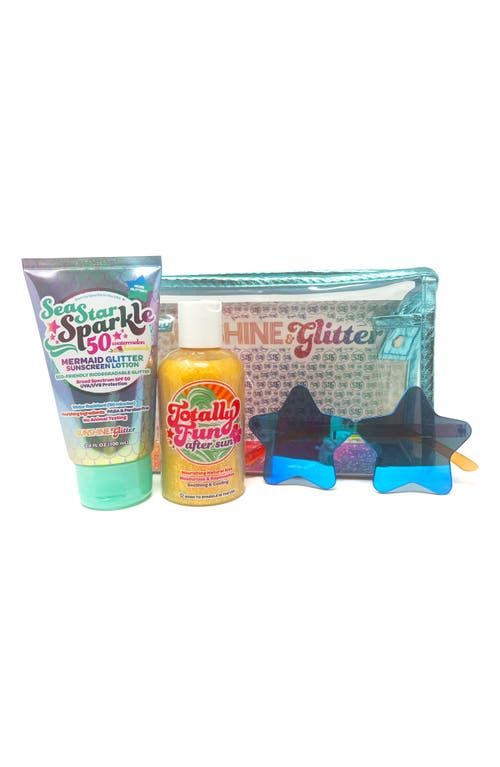 Sunshine & Glitter Kids' Totally Fun SPF Travel Gift Set in Gold at Nordstrom