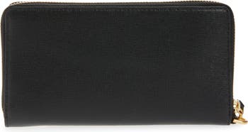  Tory Burch Women's Robinson Zip Continental Wallet, Grey Heron,  One Size : Tory Burch: Clothing, Shoes & Jewelry