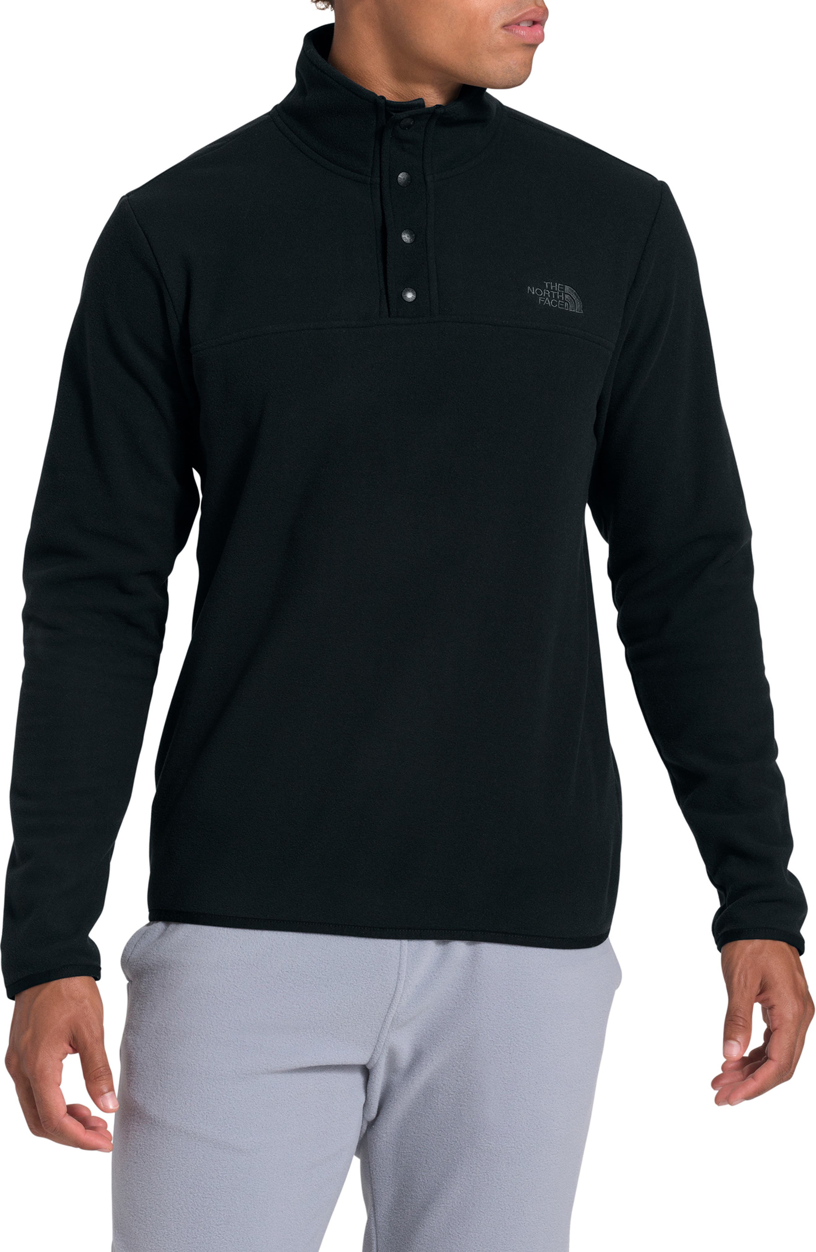 north face snap neck pullover