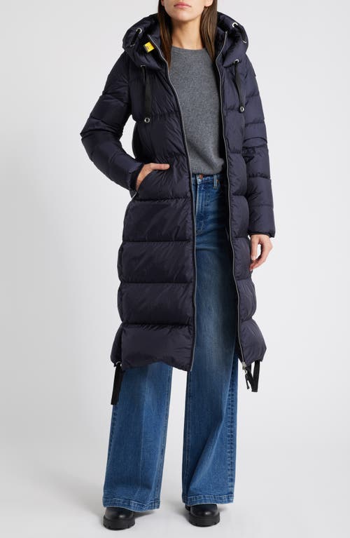 Shop Parajumpers Panda Hooded Down Puffer Coat In Blue