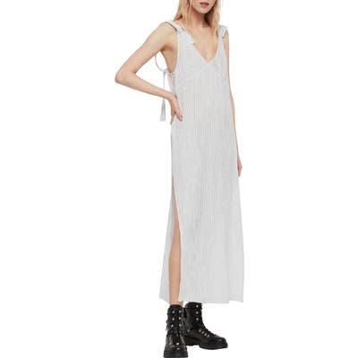Allsaints Dalea Stripe Dress, White