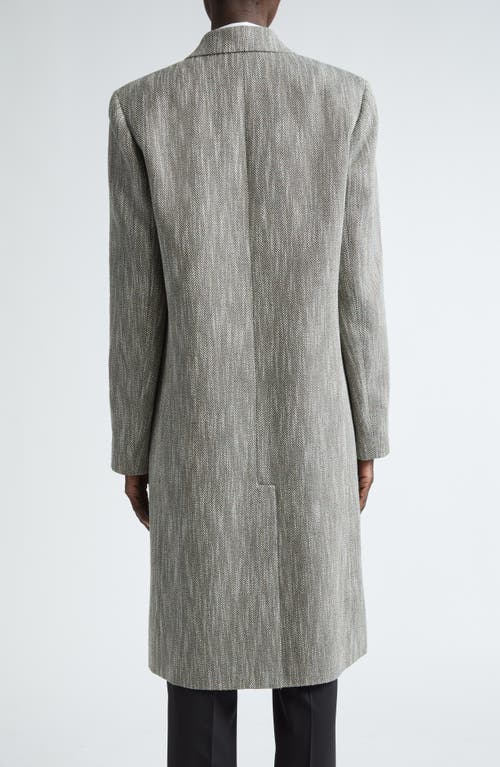 Shop Lafayette 148 New York Herringbone Coat In Vineyard Multi