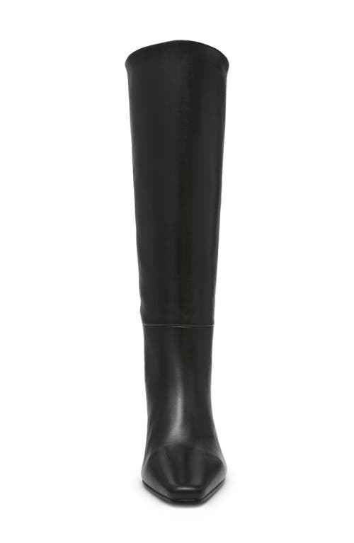 Shop Steve Madden Dagne Knee High Boot In Black Leather