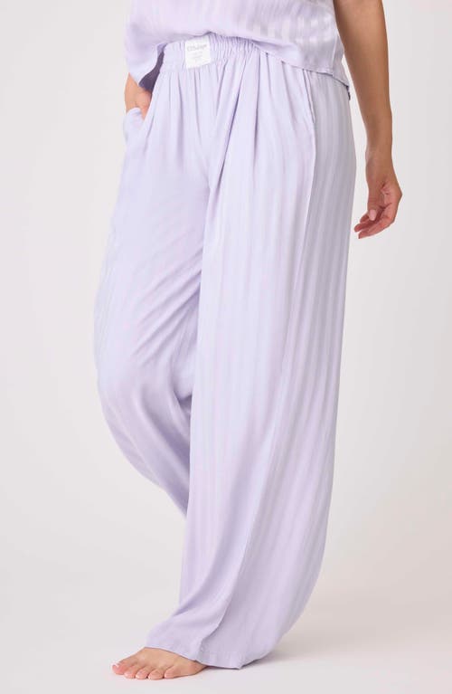 Shop Pj Salvage Sateen Sunday Pants In Soft Orchid