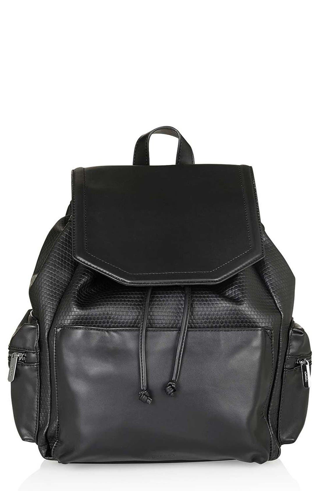 Textured Faux Leather Backpack Nordstrom