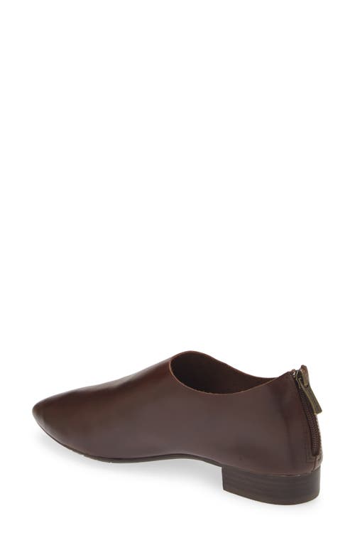 Shop Chocolat Blu Emily Loafer In Dark Brown Leather