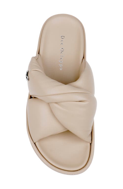 Shop Dee Ocleppo Milan Slide Sandal In Oat Leather