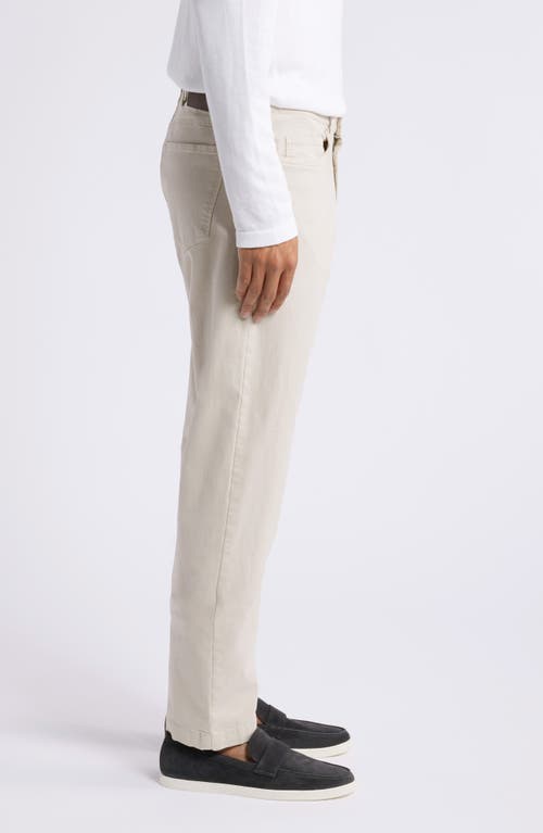 Shop Jack Victor Jackie 5-pocket Stretch Cotton Pants In Light Beige